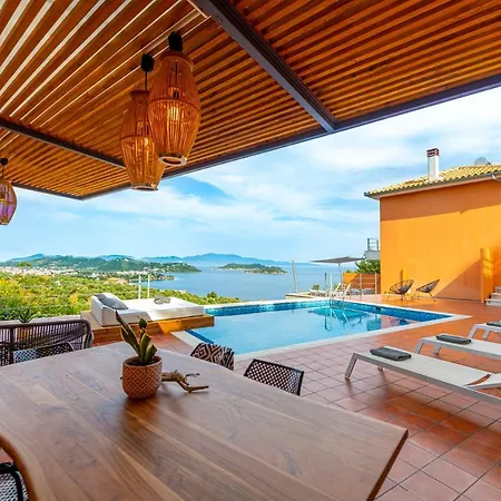 Villa 2b Luxurious Io, With Private Pool And Stunningt Sea Views Kolios